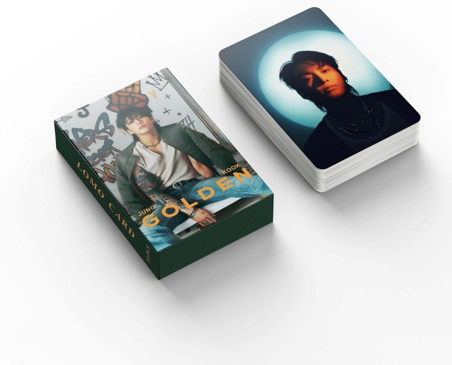 Jung Kook トレーディングカードセット Careflection Jungkook Golden Holographic Photocards Set 55Pcs 2023